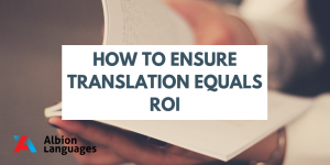 How to ensure translation equals ROI