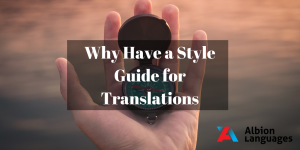 Why have a style guide for translations